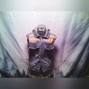 Carbon blue jean vest size S
